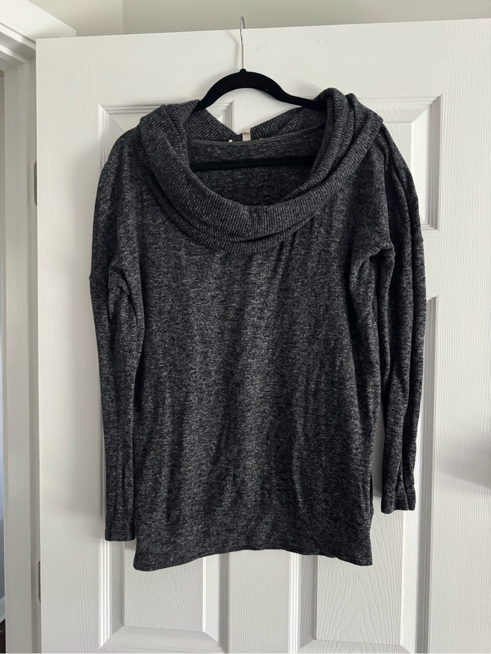 Express Dark Gray Cowl Neck Sweater